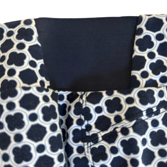 Investments Ankle Pants Women Plus Size 18 Blue White Geometric Floral Stretch - Picture 7 of 10